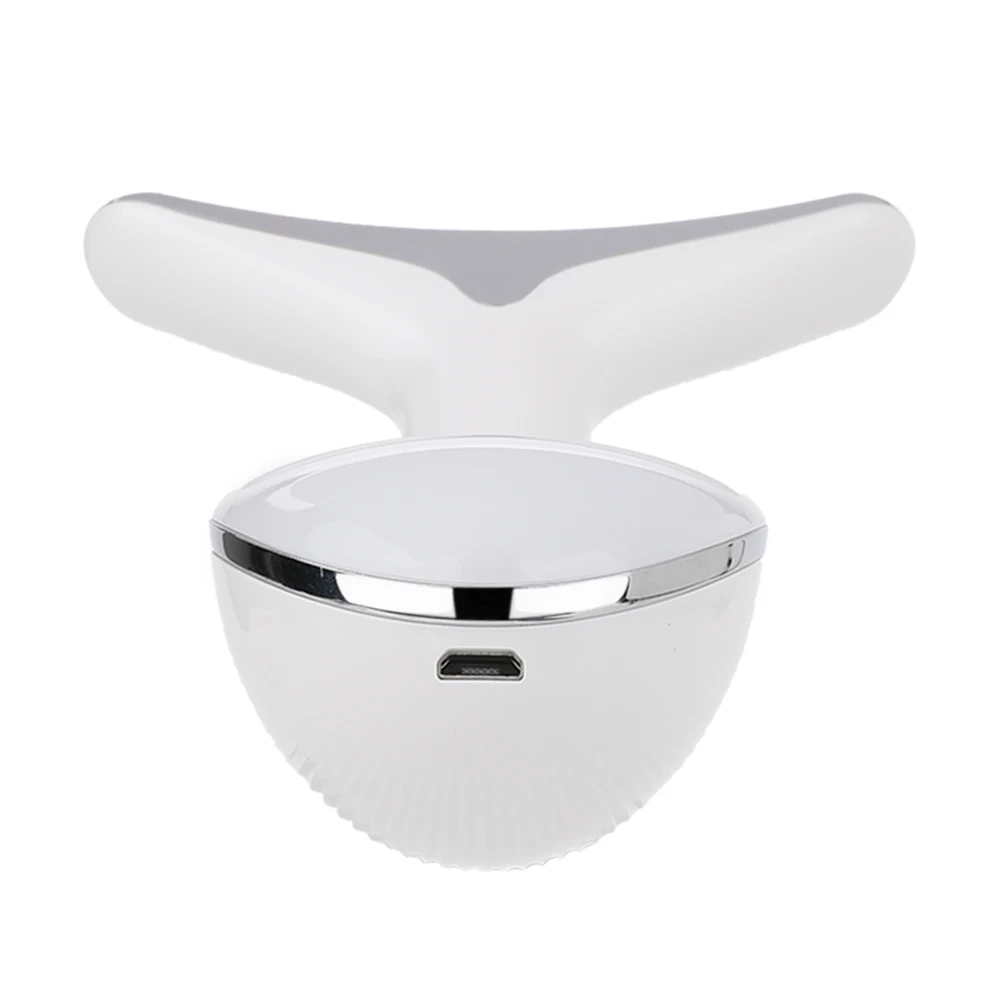 Professional Neck Massager Beauty Neck Instrument LED Photon Heating Therapy Face Firm Lift Thin 3 Color Neck Guard Anti-Wrinkle