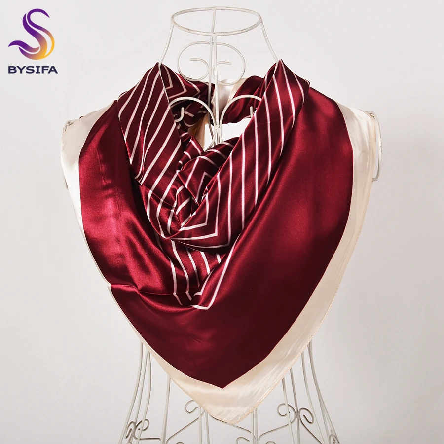 [BYSIFA] China Style Blue White Silk Scarf Cape 2017 New Design Ladies Muslim Head Scarf Printed Fashion Accessories Satin Scarf 5