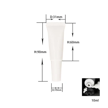 

10ml Eye Cream Cosmetic Tube with Horn Lid,cosmetic soft tube 10ml