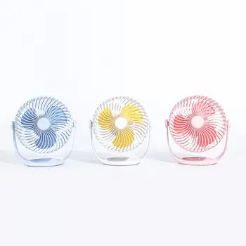 

Handheld Low Noise Cooling Fan Small Portable Dormitory Office Desktop Mini Fan 360 Degree Rotation Air Conditioning