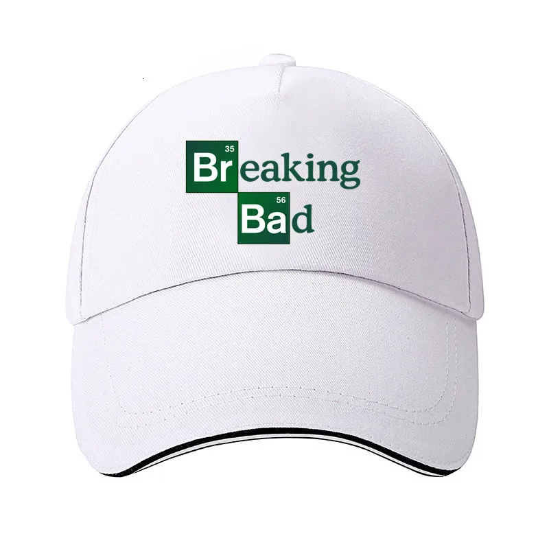 Breaking Bad Повседневная шляпа для отца, хлопковая кепка, регулируемая бейсбольная кепка s Walter, белая бейсболка, хип-хоп кепка с принтом в виде костей