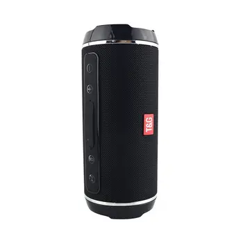 

Fashion Outdoor Portable Wireless Bluetooth Speaker Support FM TF Card U Disk Playing(Black)