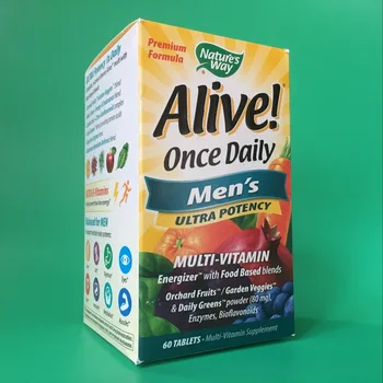 

Free shipping alive once daily men's ultra potency 60 pcs