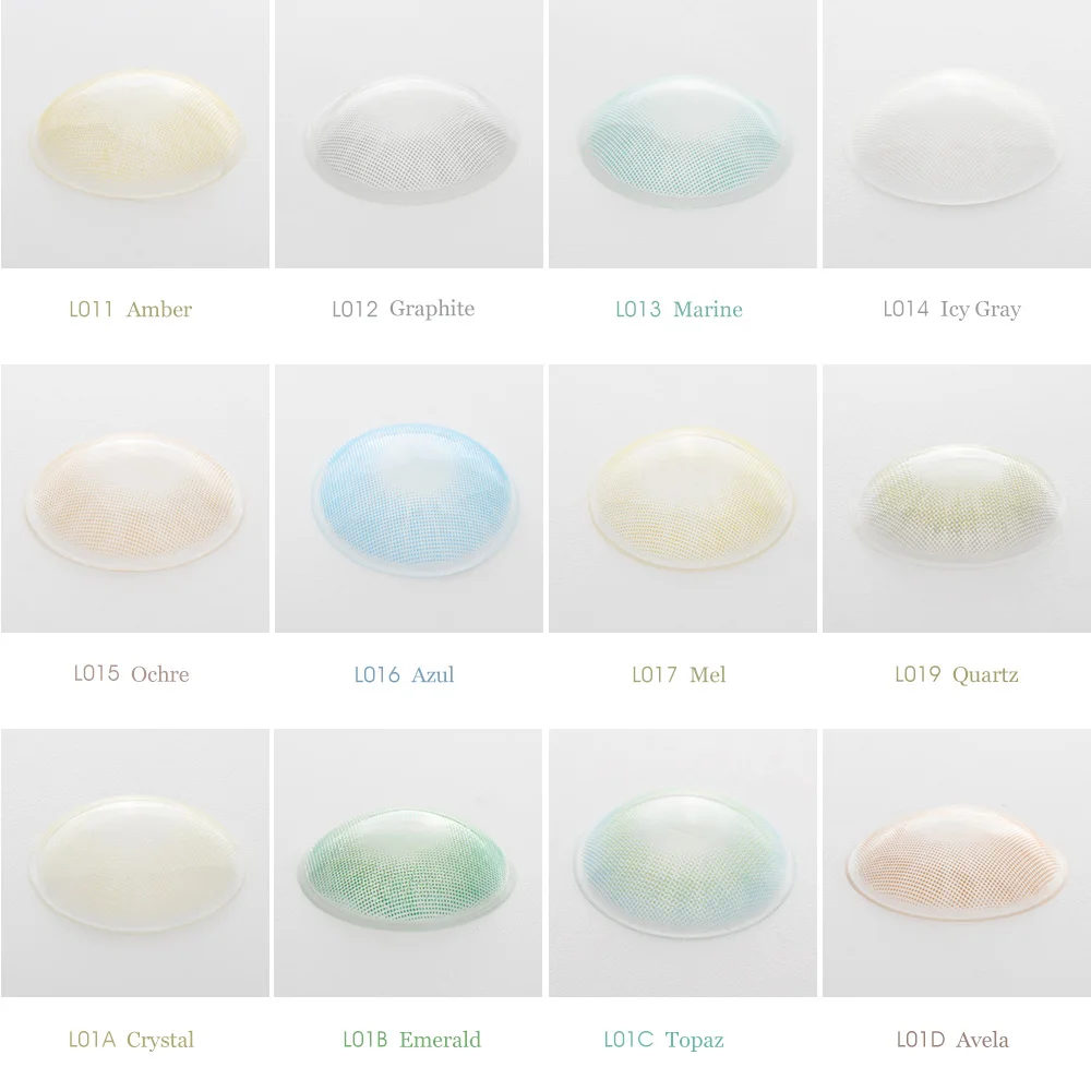 2pcs/pair Hidrocor Eye Color Lens Prescription Colored Contact Lenses Yearly Natural Looking Eye Makeup Soft Lenses With Power