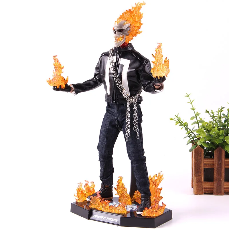 Marvel агенты щита фигура 1/6 масштаб TMS005 Ghost Rider фигурка ПВХ Коллекционная модель игрушки с светодиодный светильник