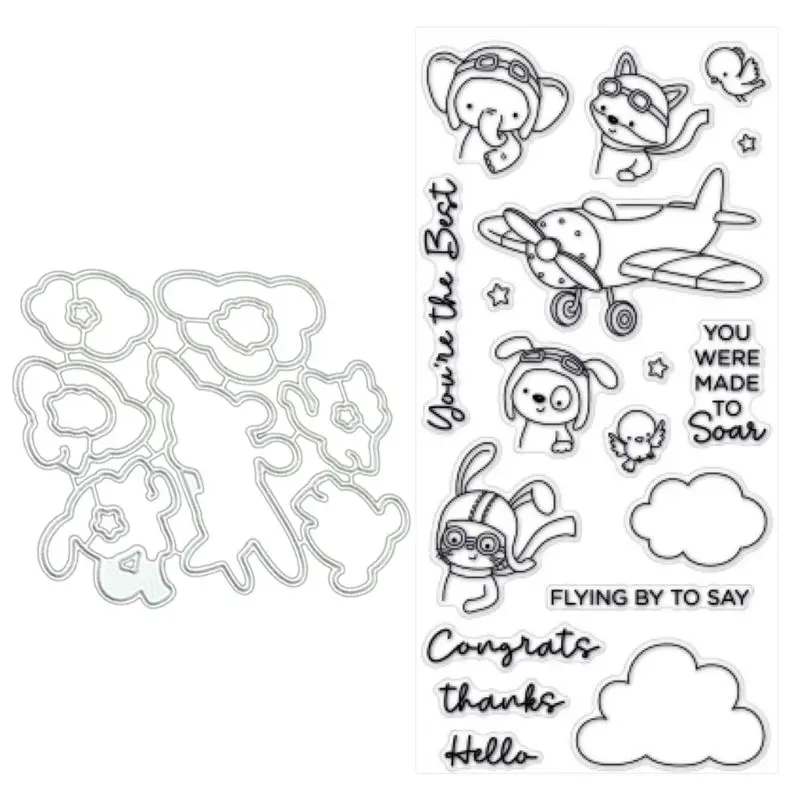 

Pilot Metal Cutting Dies Stencils for DIY Scrapbooking Album Paper Card Crafts Embossing