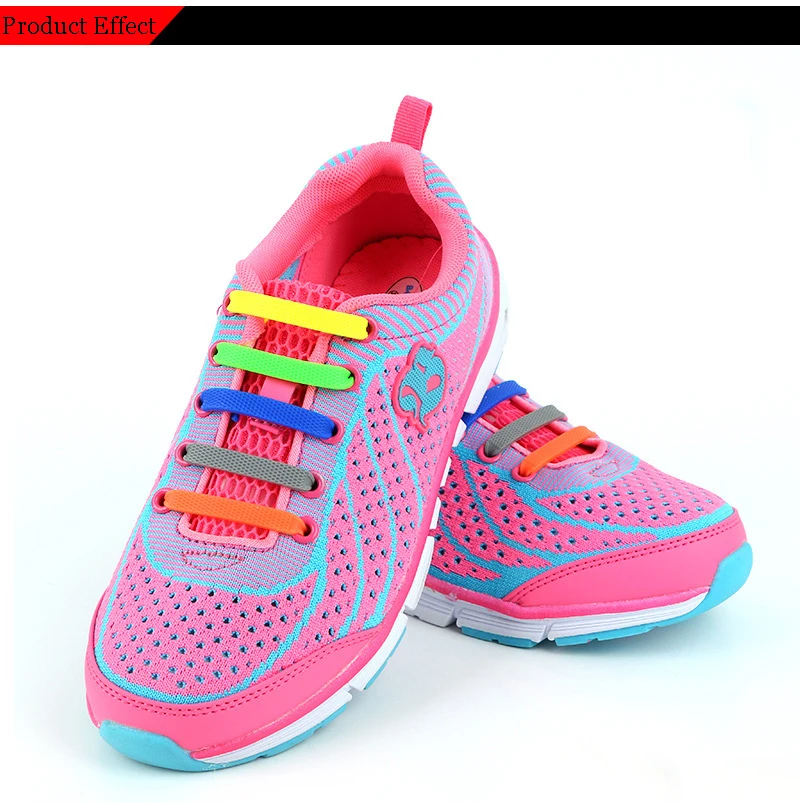 Children Silicone Shoelaces Elastic Shoe Laces Special No Tie Shoelace Men Women Lacing Rubber Kids Sneakers Quick Shoe Lace (12)