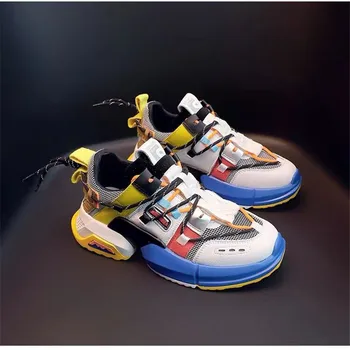 

Old shoes female ins tide net red 2019 summer new Korean version of the wild mesh breathable platform casual sports shoes