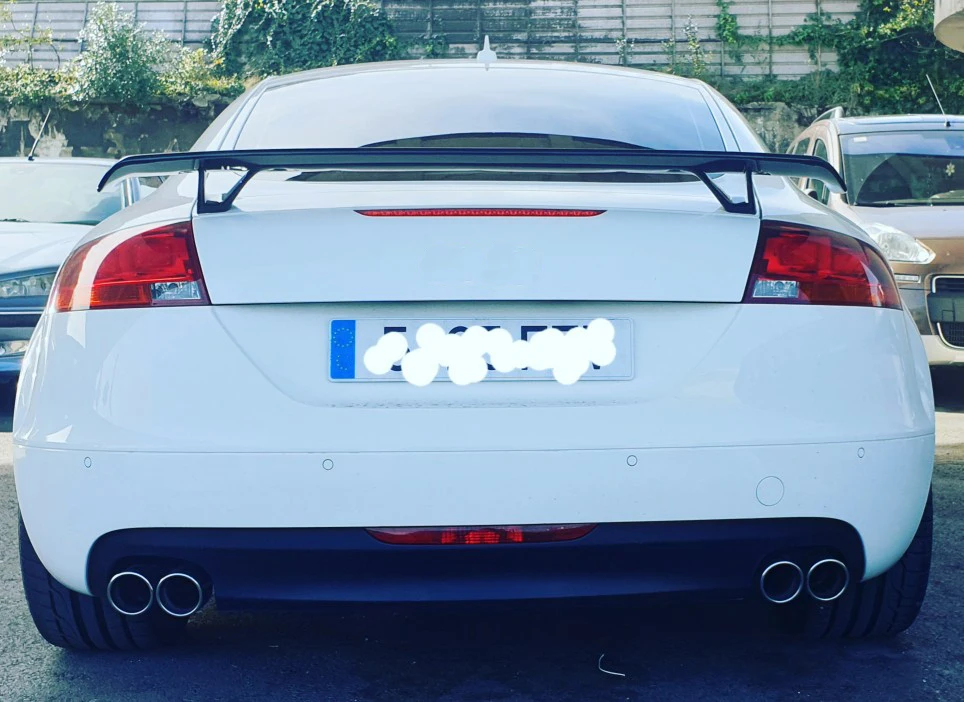 Задний спойлер багажника для Audi TT MK2 8J TTS Coupe 2 двери только 2008- Quattro трансформер Черный FRP углеродное волокно крыло автомобиля губы
