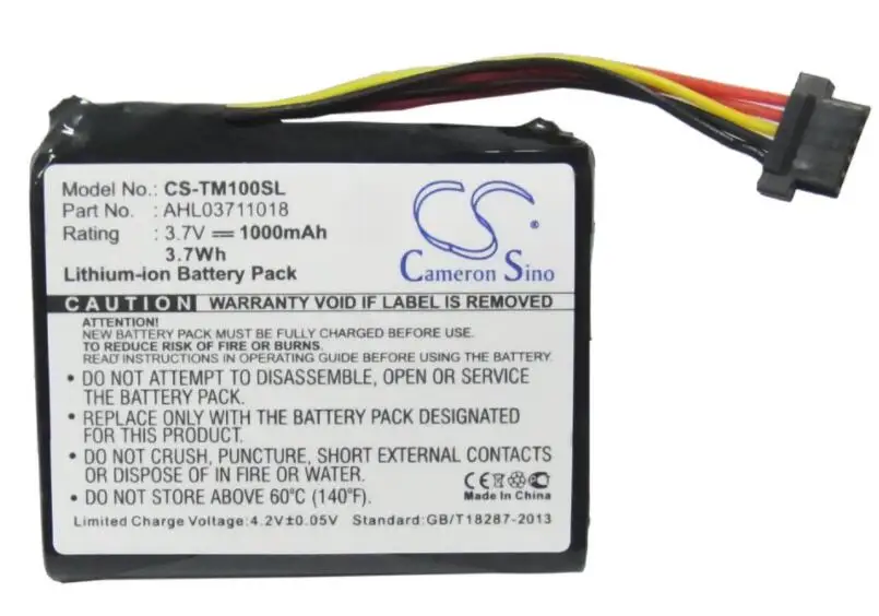 cameron sino 1000mah battery for TOMTOM 4CS0.002.01 Go 1000 Live 1005 2405M 2405T Regional 4CQ02 AHL03711018 VF1C | Электроника