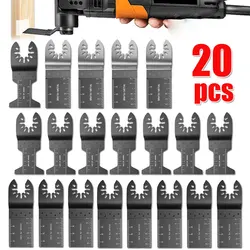 Lames de scie oscillantes pour bois, outil multifonction, Kit de coupe pour bois, Fein Multimaster, 20 pièces 