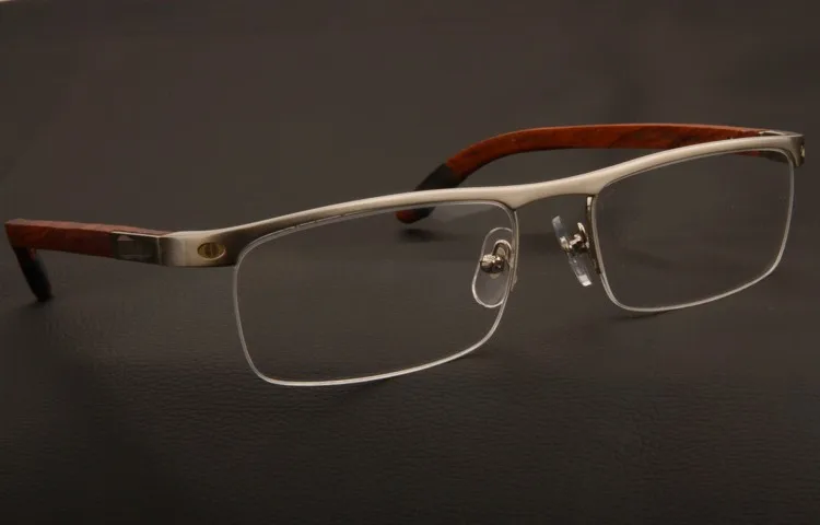 Zerosun, настоящая деревянная оправа для очков, мужские золотые очки, полуоправы, весенние петли, брендовые, высокое качество, очки для выпускника, линзы