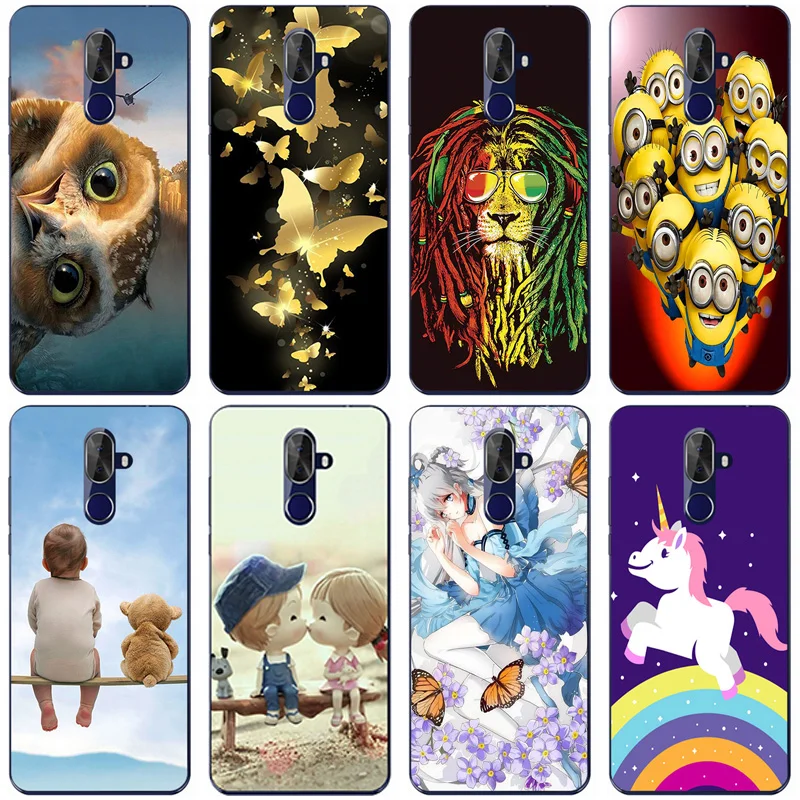 

Silicone Printed phone Case for Cubot X18 Plus 5.99 cases soft TPU Phone Back cover full 360 Protective shell new design bag