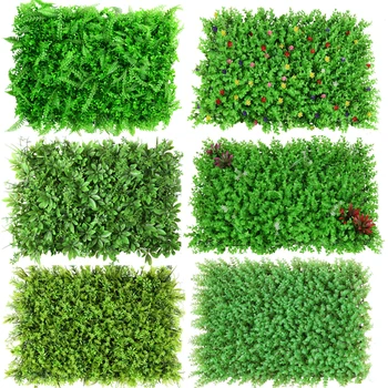 

60*40cm Artificial Plant Lawn DIY Background Wall Simulation Grass Leaf Wedding Home Decor Green Eucalyptus Artificial lawn