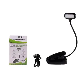 

GloryStar Dimmable Flexible Pipe Charging LED Table Lamp with Clip