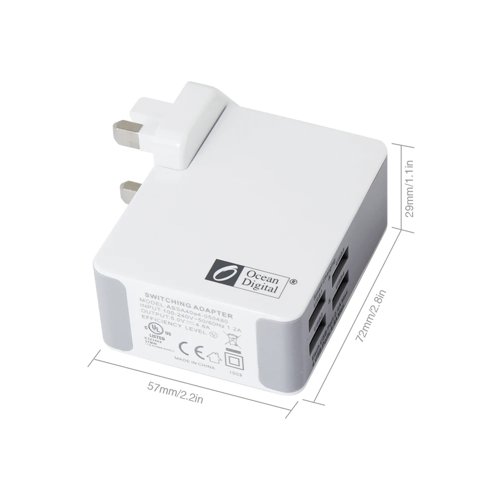 4 USB несколько AC plug комбинированные зарядные устройства для путешествий подходят для нескольких стран по всему миру с защитой от микрочипов