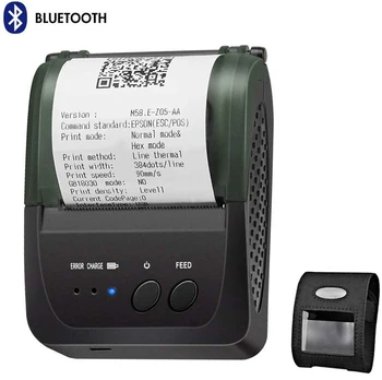 

Portable Mini 58mm Bluetooth Thermal Receipt Ticket Printer For Mobile Phone Android iOS Phone Bill Machine shop printer for Sto