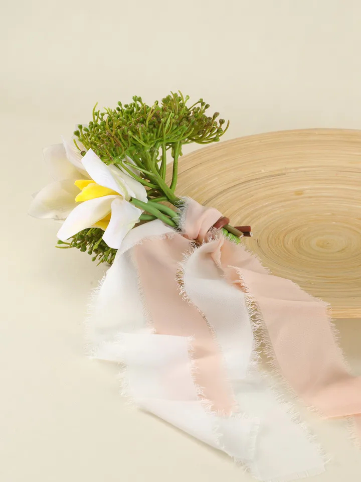 AOKSUNOVA - Nastro in chiffon, adatto per regali e matrimoni, 9 rotoli da 2,5 cm x 16,5 m