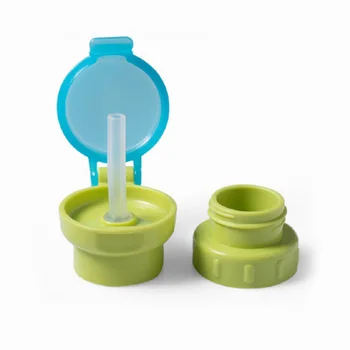 

1pc Drinking Mug Covers Anti-spilled Silicone Straw Cup Cover Bottle Cap Sippy Lids with Straw for Kids