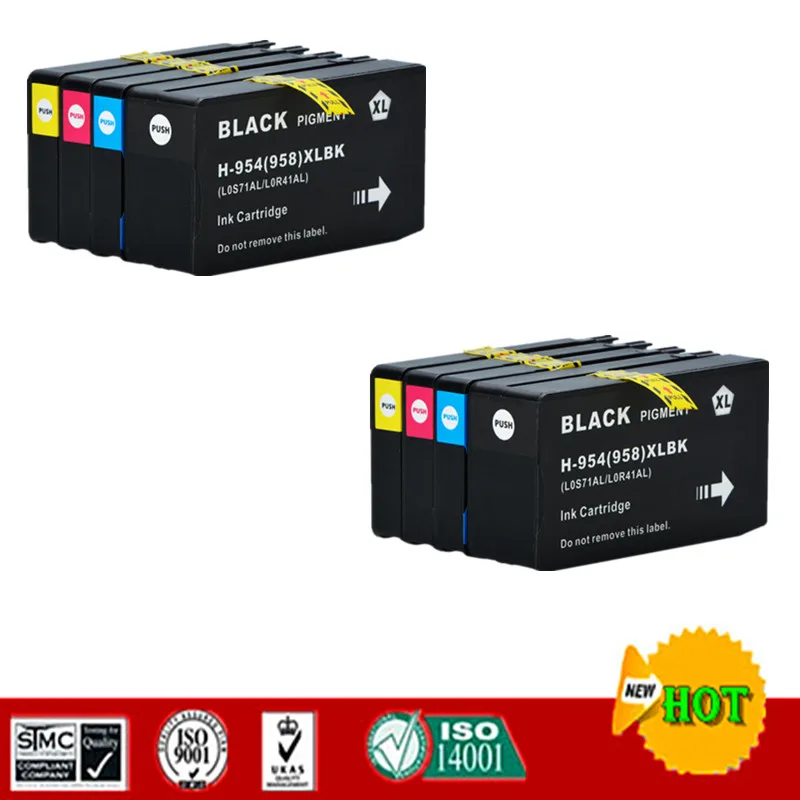Cartuccia Di Inchiostro Compatibile Per Hp954Xl Hp954 Vestito Per Hp Officejet 7720 7740 Officejet Pro 8210 8710 8720 8730 Ecc.