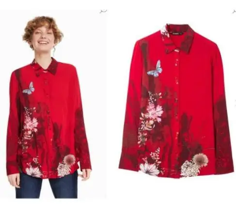 30 Espanhol ° varios Estilos Impressos e Camisas das Mulheres Emendados(1 - Цвет: 30