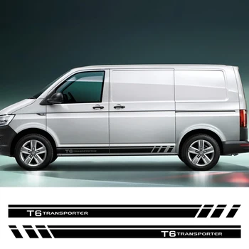 

Car Door Side Skirt Stripes Stickers for Volkswagen VW TRANSPORTER T5 T6 Auto Body Racing Graphical Decor Vinyl Car Accessories