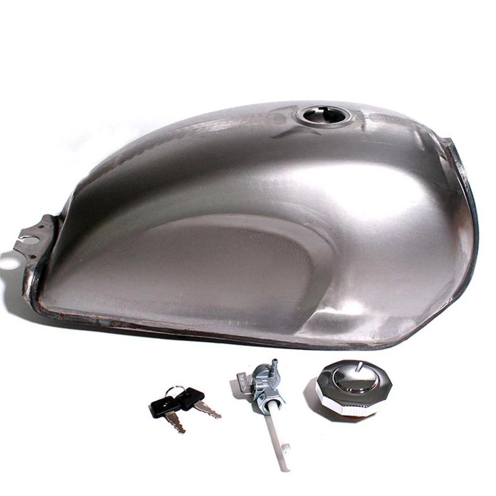 9l Cafe Racer Gas Fuel Tank Motorcycle Gasoline Tank Raw Bare Metal