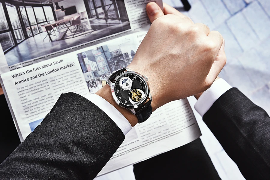 PAGANI Tourbillon Мужские Водонепроницаемые часы Мужские механические часы с скелетом оригинальные брендовые роскошные часы мужские Relogio Masculino