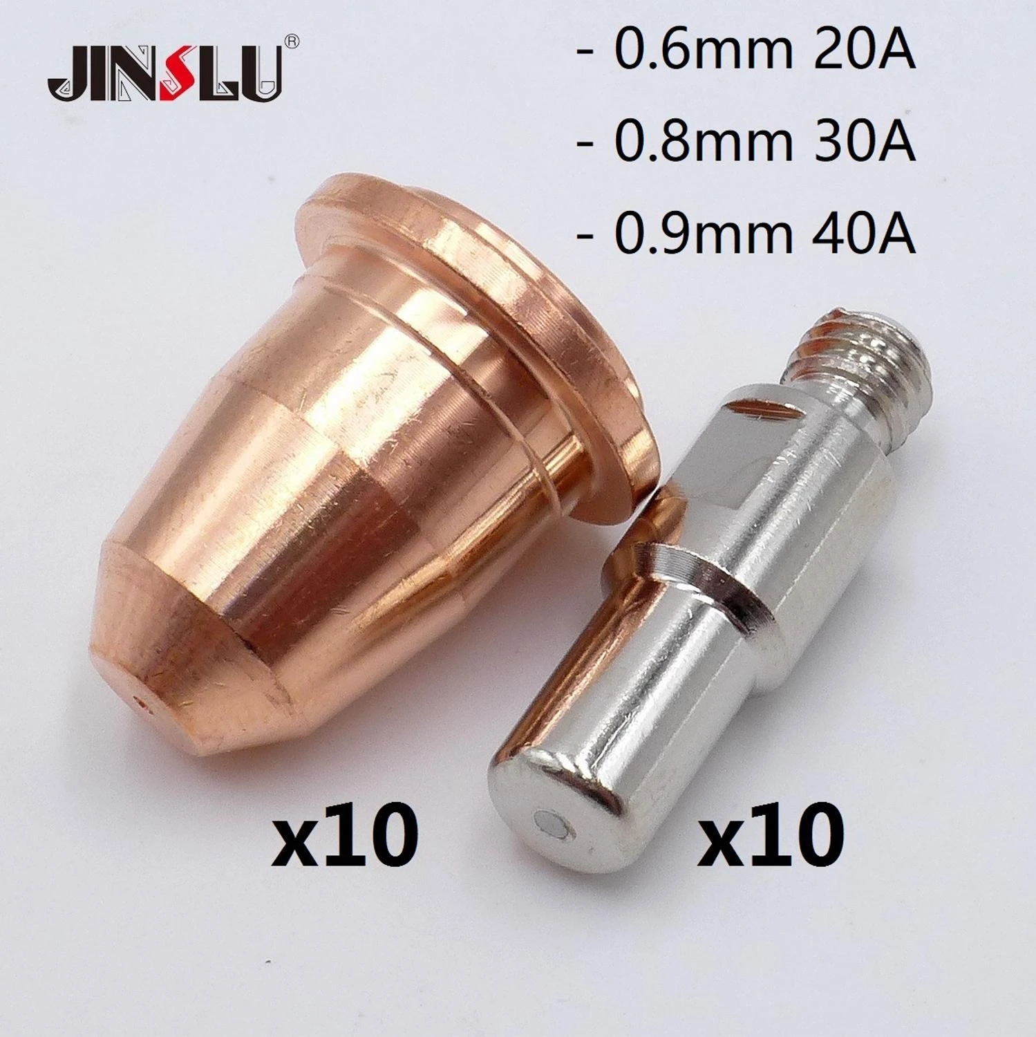 20 Puntas Para Cortador De Plasma S45 - Incluye Boquillas De 0.8mm (Corte Preciso)