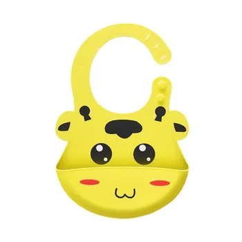 

Adjustable Waterproof Silicone Baby Bibs Feeding Baby Burp Cloths Kids Boys Girls Aprons Children Eating Lunch Breastplate