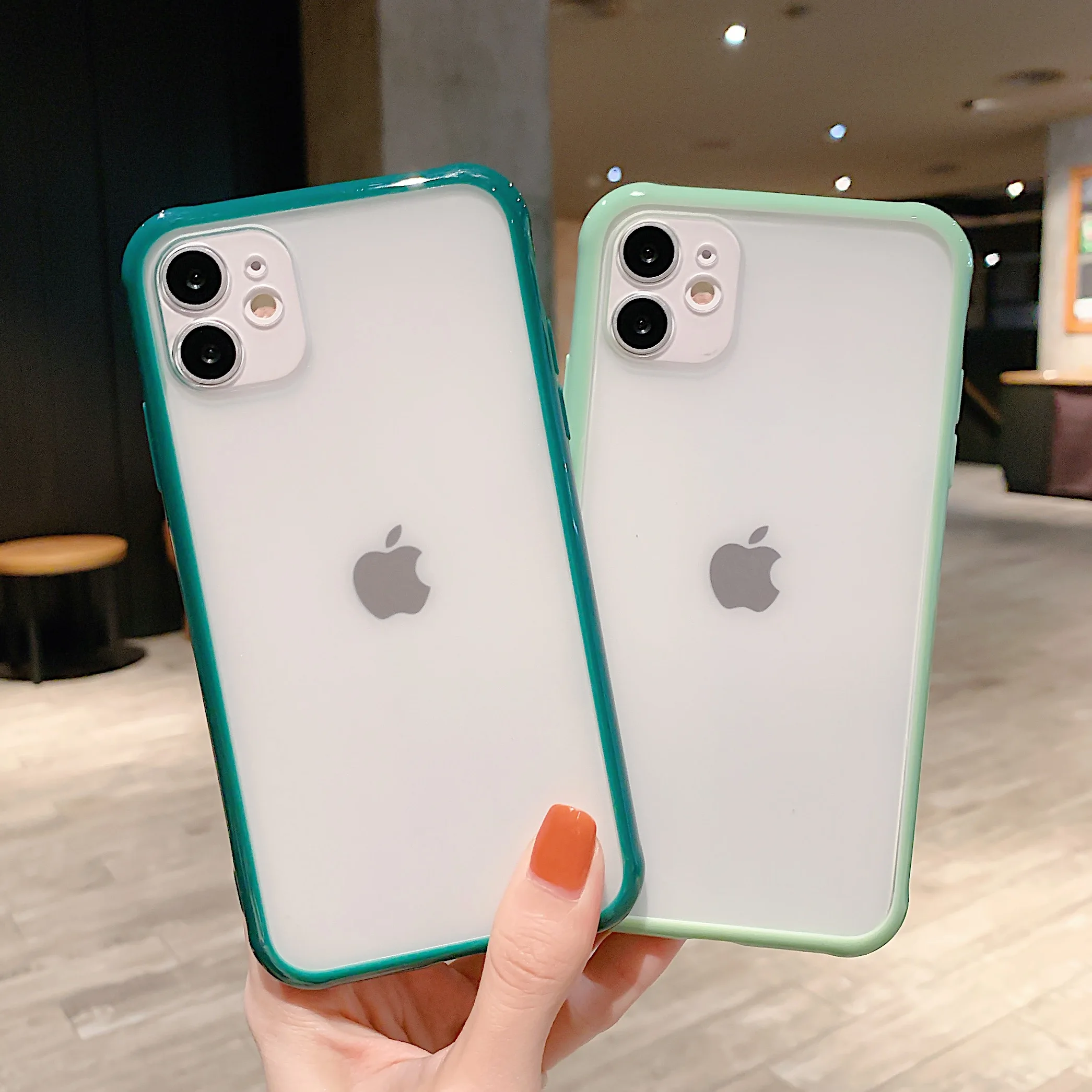 Чехол для Телефона iPhone X Матовый Прозрачный чехол 11 Pro 8 7 6S Plus XS MAX SE XR 2 2020 с