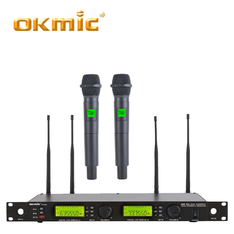 OKMIC OK-9300 2H ручной микрофон KTV наружная сценическая система для караоке и встреч UHF беспроводной микрофон 120-150 м