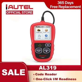 Autel AL319 OBD2 CAN Code Reader Auto Car Diagnostic Tool  View Freeze Frame Data OBDII OBD 2 Scanner Automotive PK elm327 1
