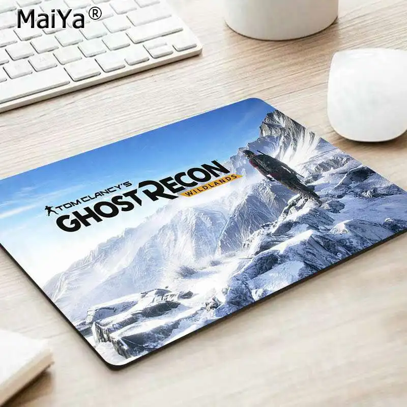 No Lock Edge25x29cm MaiYa Tom Clancys Ghost Recon wildland красивый коврик для мышки в стиле аниме резиновый ПК компьютерный игровой коврик для мыши - Цвет: No Lock Edge25x29cm