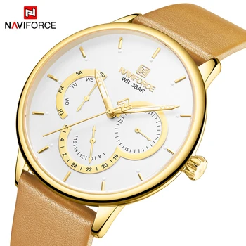 

Top Luxury Brand NAVIFORCE Gold Men Watches Fashion Military Sport Waterproof Men Wristwatch Quartz Clock Relogio Masculino 2020