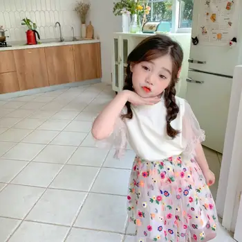 

2020 Hot Selling Baby Girls Boys Patchwork T-Shirt Summer Kids Girls Top Tees 2-7 Years