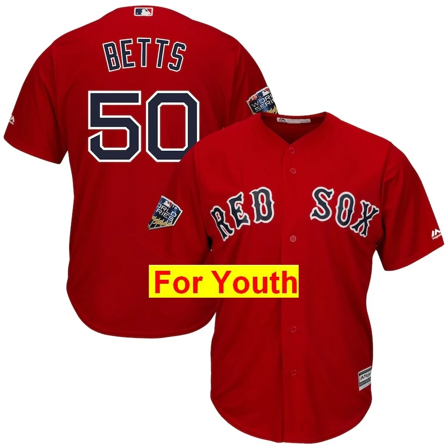 Новинка,, Молодежная Футболка Boston David Ortiz Mookie Betts World