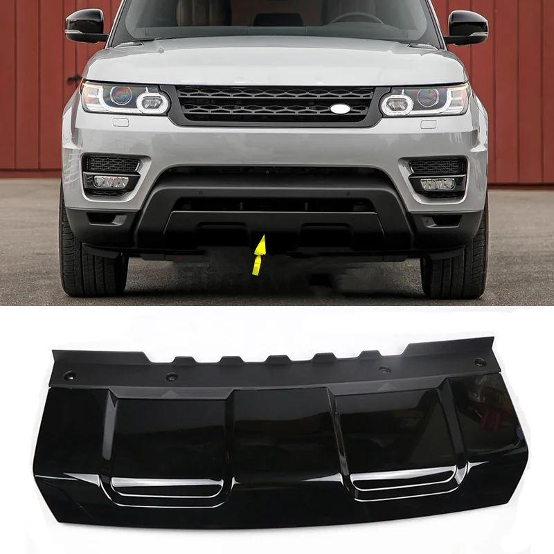 For Land Rover Range Rover Sport 2014-2017 Car Front Bumper Skid Guard  Plate Tow Hook Cover Lower Fender Spoiler Lip Panel Board