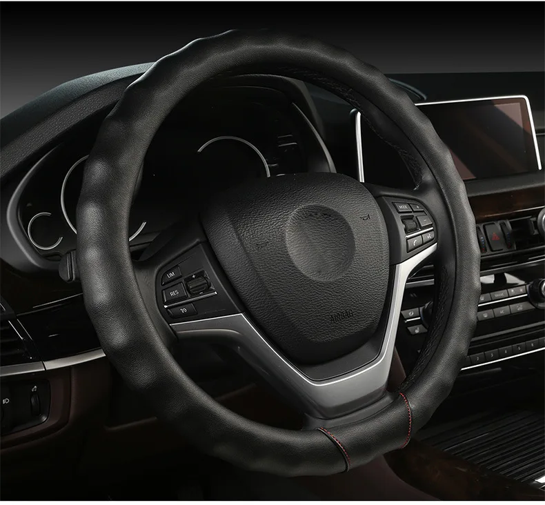 Four Seasons Leather Car Steering Wheel Cover CS15 CS35 CS55 CS75 Moving XT CS95 Grip Cover