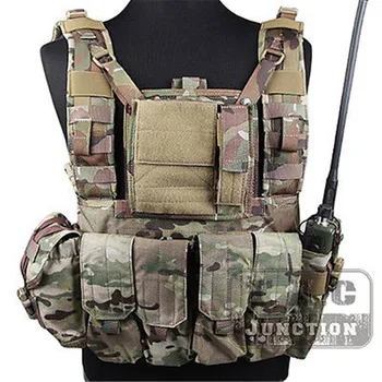 

Emerson Eagle Style RRV Tactical Vest + Accessory Pouch Set Rhodesian Reconnaissance Vest For Airsoft Paintball Hunting Shooting