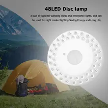 48LED Портативный Кемпинг палатки огни Сад Открытый Туризм аварийные ночные лампы низкое энергопотребление высокая яркость