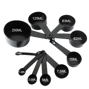

Measuring Spoons Home Kitchen Plastic Utensils 10pcs/set Cooking Tool Measuring Spoons Cups Measuring Tools Kitchen Gadgets