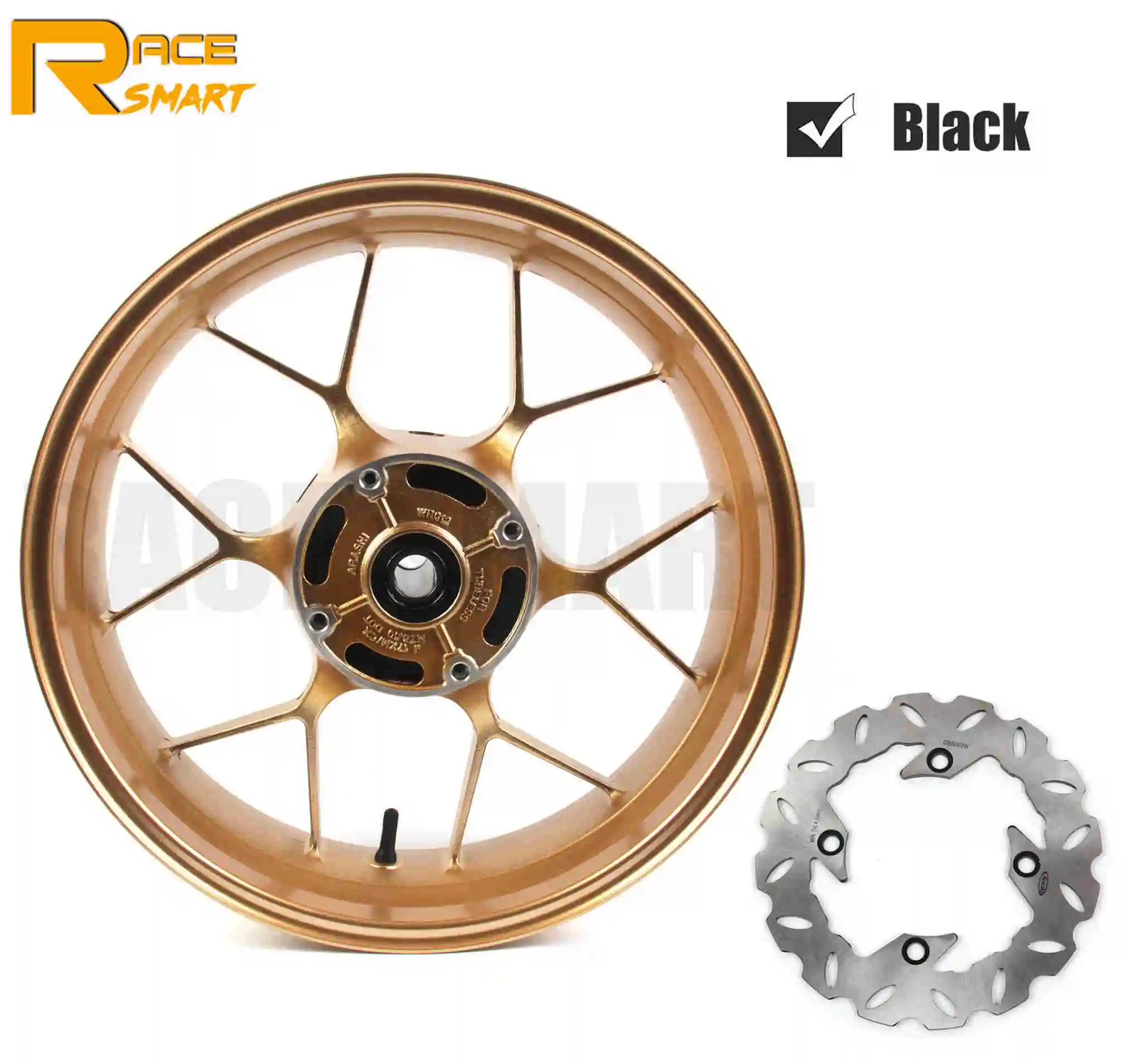 Black wheel rim Обод колеса мотоцикла для Honda CBR600RR 2007- обода заднего колеса мотоцикла диски CBR 600RR 2013 - Цвет: Black wheel rim