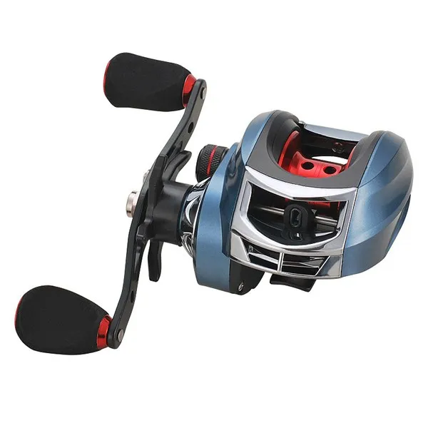 Left Hand ABZB-7.2: 1 18+ 1Bb Carretilha De Pesca Molinete мультипликатор baitcasing Центробежная катушка двойной тормоз приманка литье катушки мулинет Sh - Цвет: Left Hand