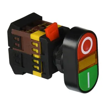 

AC 600V 10A ON OFF ON AND OFF Momentary Push Button Switch with 220V Neon Light