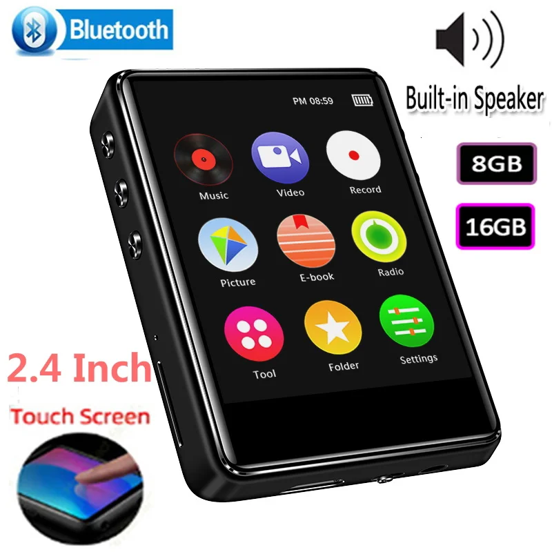 Mp3 плеер IQQ X62 с Bluetooth устройство для чтения электронных книг и воспроизведения