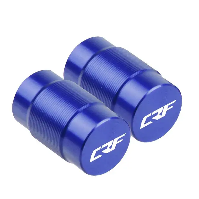 For HONDA CRF 150 250 450 CRF150 R/F CR450 R/X/RX CRF230F CRF250 R/X/L/M Dirt Bike CNC Vehicle Wheel Tire Valve Stem Caps Covers blue