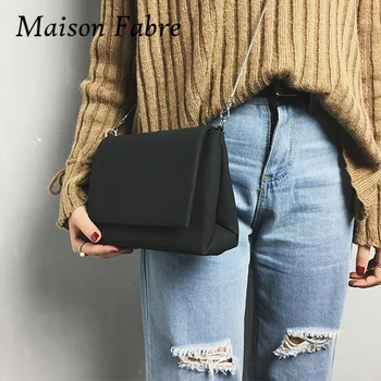 

Maison Fabre flap Bag woman pu leather shoulder bag strap handles women Travel crossbody Bag chain 2020 Ladies casual handbags