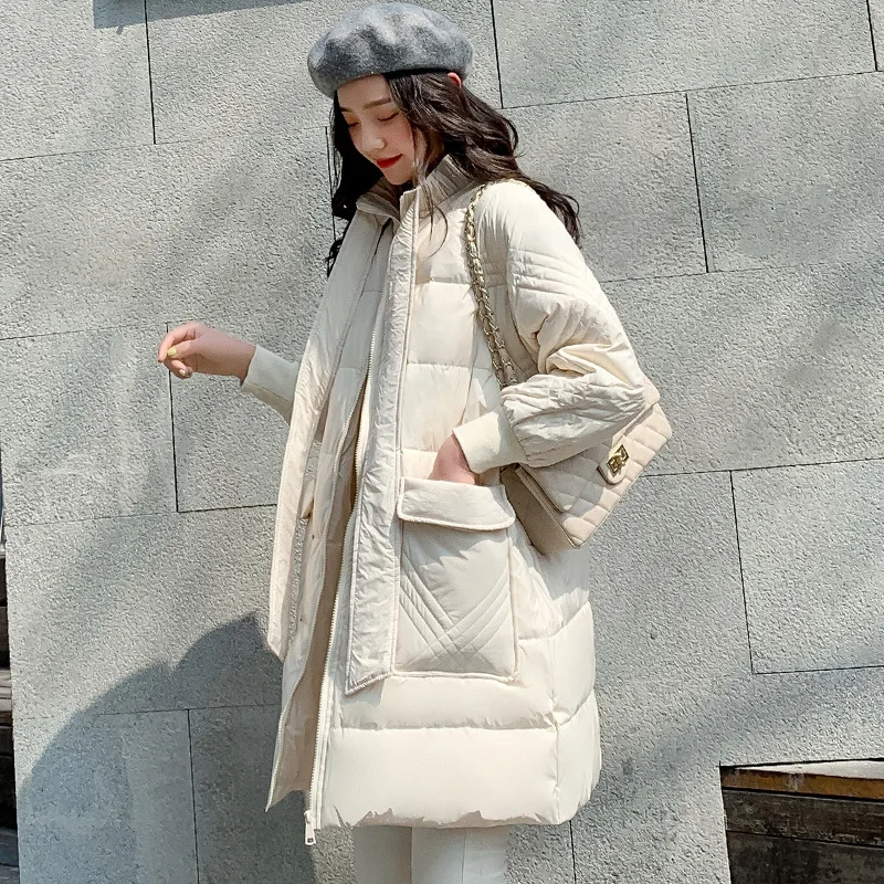 

Korean Women Jacket White Duck Down Coat Winter Down Jacket Women Jacket Kawaii Puffer Jacket Veste Femme 190425 YY1293