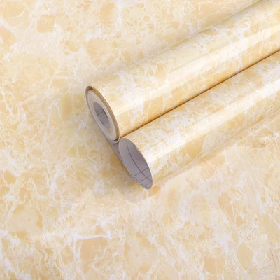 PVC Imitation marble sticker wall paper wallpaper self-adhesive cabinet kitchen wall furniture renovation waterproof - Цвет: 7
